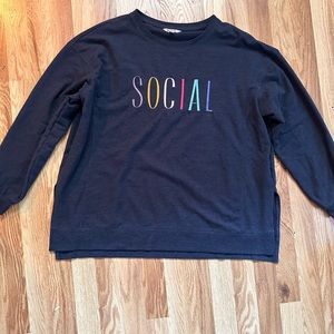 Wildfox “Social” Sweatshirt XL